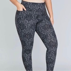 Livi Active high rise grey lace leggings